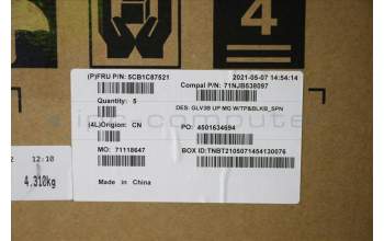 Lenovo 5CB1C87521 Tastatur inkl. TopcaseASM_SPA C21A4 MGBL