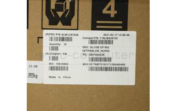 Lenovo 5CB1C87526 Tastatur inkl. TopcaseASM_NORDIC C21A4 MGBL