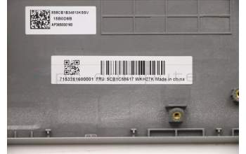 Lenovo 5CB1C88617 C-Cover with keyboard, USA English, Mineral Grey, Backlight, US
