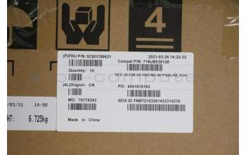 Lenovo 5CB1C88621 Tastatur inkl. TopcaseASM_KOR C21A4 HD MGBL