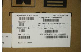 Lenovo 5CB1C88634 Tastatur inkl. TopcaseASM_FRA/ENG C21A4 HDMGBL