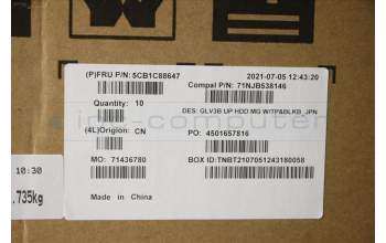 Lenovo 5CB1C88647 Tastatur inkl. TopcaseASM_JPN C21A4 HD MGBL