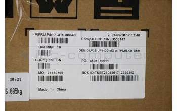 Lenovo 5CB1C88648 Tastatur inkl. TopcaseASM_UKR C21A4 HD MGBL