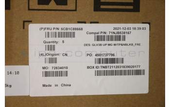 Lenovo 5CB1C88668 Tastatur inkl. TopcaseASM_FRA C21A4 MGNBL