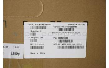 Lenovo 5CB1C89908 Tastatur inkl. Topcase ASM_ITA C 21A2 MGBL