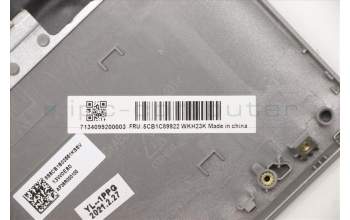 Lenovo 5CB1C89922 C-Cover with keyboard,Switzerland,Mineral Grey,Backlight