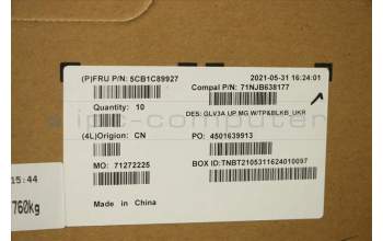 Lenovo 5CB1C89927 Tastatur inkl. Topcase ASM_UKR C 21A2 MGBL