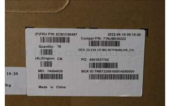 Lenovo 5CB1C90497 Tastatur inkl. Topcase ASM_ITA C 21A2 MGNBL