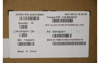 Lenovo 5CB1C90507 Tastatur inkl. Topcase ASM_HUN C 21A2 MGNBL