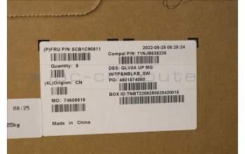 Lenovo 5CB1C90511 Tastatur inkl. Topcase schweiz C 21A2 MGNBL