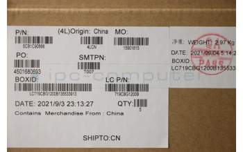 Lenovo 5CB1C90566 C-Cover with keyboard, German, Slate Grey