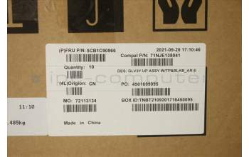 Lenovo 5CB1C90966 Tastatur inkl. Topcase ASM_ARA C 20WE BLKB N