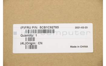 Lenovo 5CB1C92785 Tastatur inkl. TopcaseASM_EUROENG C20WE AB BL N