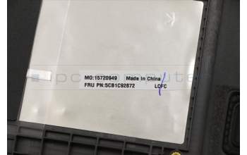 Lenovo 5CB1C92872 C-Cover with keyboard, French, Iron Grey