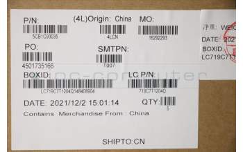 Lenovo 5CB1C93035 Tastatur inkl. Topcase ASM_UK L82JW BU_RGBW/F