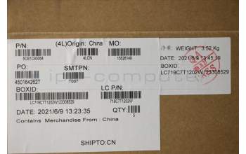 Lenovo 5CB1C93064 C-Cover with keyboard,USA English,Blue,White Backlight