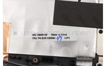 Lenovo 5CB1C93064 C-Cover with keyboard,USA English,Blue,White Backlight