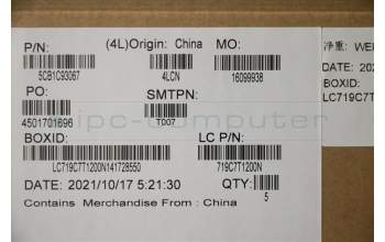 Lenovo 5CB1C93067 Tastatur inkl. Topcase ASM_UK L82JW BU_WHW/F