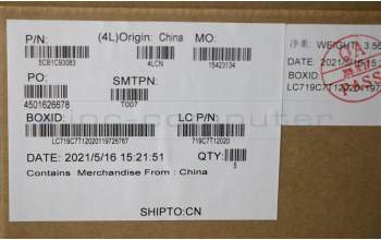 Lenovo 5CB1C93083 Tastatur inkl. Topcase ASM_RUS L82JW BU_WHW/F