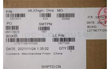 Lenovo 5CB1C93112 Tastatur inkl. Topcase ASM_LA SPAL82JWSG_BUW/F