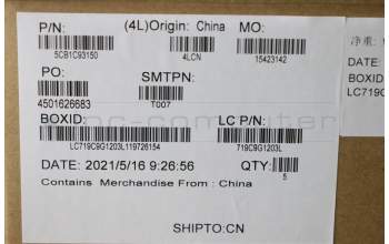 Lenovo 5CB1C93150 Tastatur inkl. Topcase ASM_SLV L82JSSGw/RGBWRF