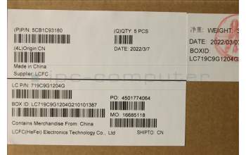 Lenovo 5CB1C93180 Tastatur inkl. Topcase ASM_POR L82JS SGw/WHWRF