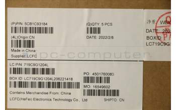 Lenovo 5CB1C93184 Tastatur inkl. Topcase schweiz L82JS SGw/WHWRF