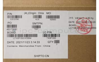 Lenovo 5CB1D01843 C-Cover with keyboard, Italian, Iron Grey, Fingerprint, UK