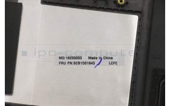 Lenovo 5CB1D01843 C-Cover with keyboard, Italian, Iron Grey, Fingerprint, UK