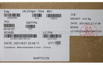 Lenovo 5CB1D01938 Tastatur inkl. Topcase ASM_ENGL82C7IG_TEX_LIPC