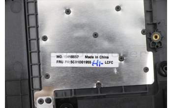 Lenovo 5CB1D01955 C-Cover with keyboard,Hebrew,Iron Grey