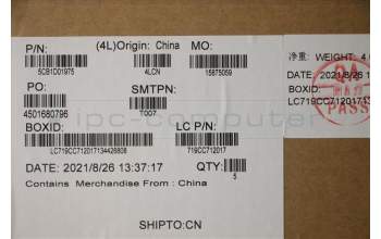 Lenovo 5CB1D01975 Tastatur inkl. TopcaseASM_LASPAL82C7IG_IMR_LIPC