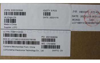 Lenovo 5CB1D03548 Tastatur inkl. Topcase ASM_BEL L81W1 NFPABLIPC