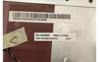 Lenovo 5CB1D03743 Tastatur inkl. Topcase schweiz L81W1NFPREDLIPC