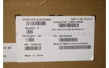 Lenovo 5CB1D04580 Tastatur inkl. Topcase ASM_ITA C 82K1