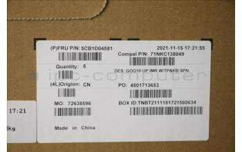 Lenovo 5CB1D04581 Tastatur inkl. Topcase spanisch C 82K1