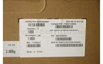 Lenovo 5CB1D04587 Tastatur inkl. Topcase ASM_FRA C 82K1