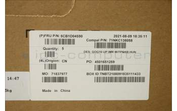 Lenovo 5CB1D04590 Tastatur inkl. Topcase ASM_HUN C 82K1