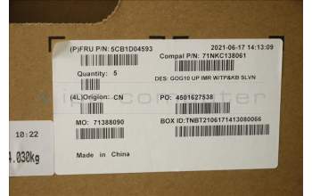 Lenovo 5CB1D04593 Tastatur inkl. Topcase ASM_SLV C 82K1