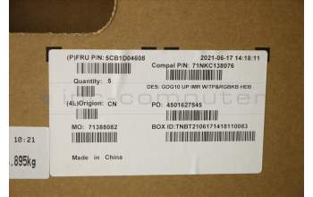 Lenovo 5CB1D04608 Tastatur inkl. Topcase ASM_HBW C 82K1 RGB