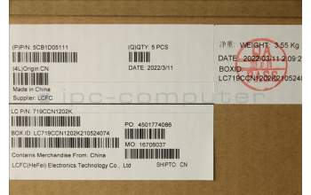 Lenovo 5CB1D05111 Tastatur inkl. Topcase spanisch L82JH SG BU