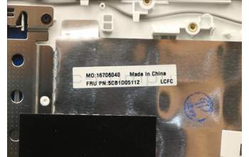 Lenovo 5CB1D05112 C-Cover with keyboard,Switzerland,Storm Grey,Blue Backlight