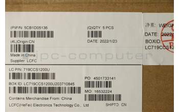 Lenovo 5CB1D05136 Tastatur inkl. Topcase ASM_THAI L82K6 GY