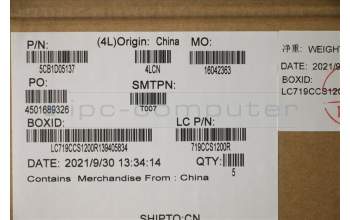 Lenovo 5CB1D05137 Tastatur inkl. Topcase ASM_TUR L82K6 GY