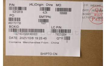 Lenovo 5CB1D05139 Tastatur inkl. Topcase ASM_EURO ENG L82K6 GY