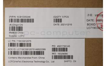 Lenovo 5CB1D05246 Tastatur inkl. Topcase ASM_KOR L82JDSGw/RGBWRF