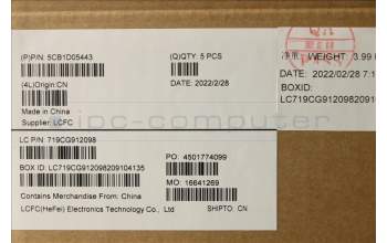 Lenovo 5CB1D05443 Tastatur inkl. Topcase schweiz L82JD STw/BUWRF