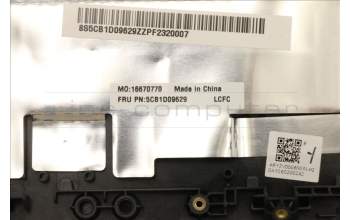 Lenovo 5CB1D09629 C-Cover with keyboard, Greek, Slate Grey, RGB Backlight, US