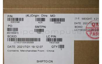 Lenovo 5CB1D10481 Tastatur inkl. Topcase deutsch L82JF SGw/WHWRF