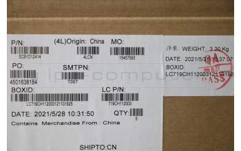 Lenovo 5CB1D12414 C-Cover with keyboard,USA English,Slate Grey